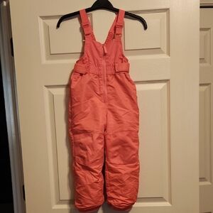 Cat & Jack 4T neon pink snow overalls